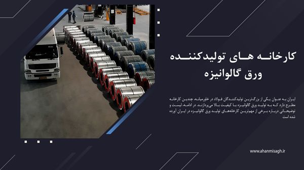 کارخانه‌های تولیدکننده ورق گالوانیزه