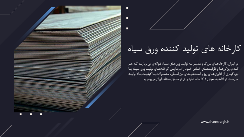 کارخانه ‌های تولید کننده ورق سیاه