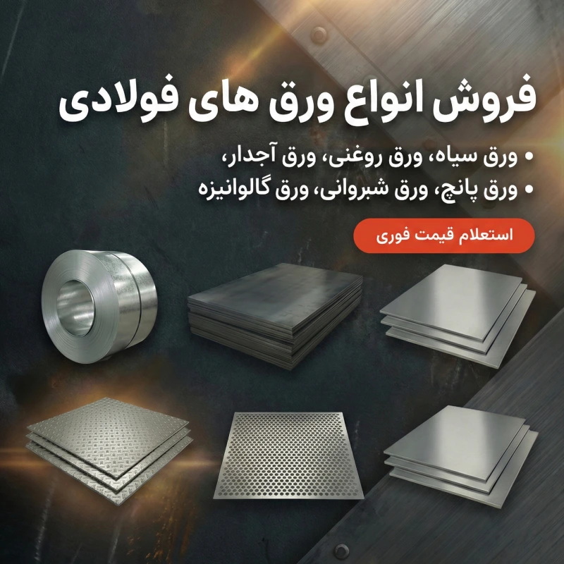 ورق های فولادی در آهن میثاق